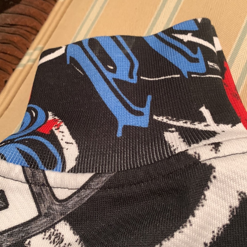 MOSCHINO LOVE GRAFFITI JOGGERS COTTON FABRICATION SIZE US 4 - Picture 6 of 13